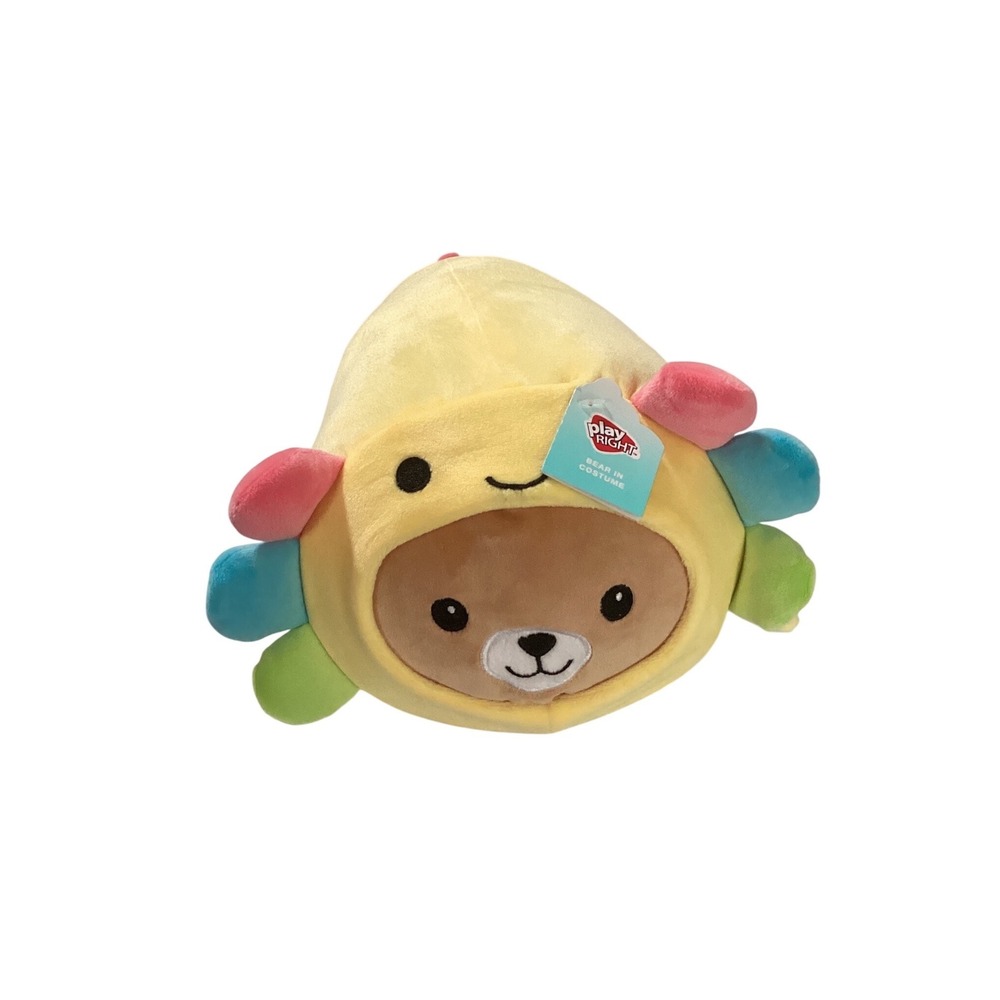 Play Right Bear in Costume Plush Stuffed Animal Yellow Bear Pluh